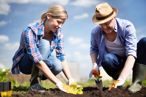 Risk assessment and safety planning on a landscaping site